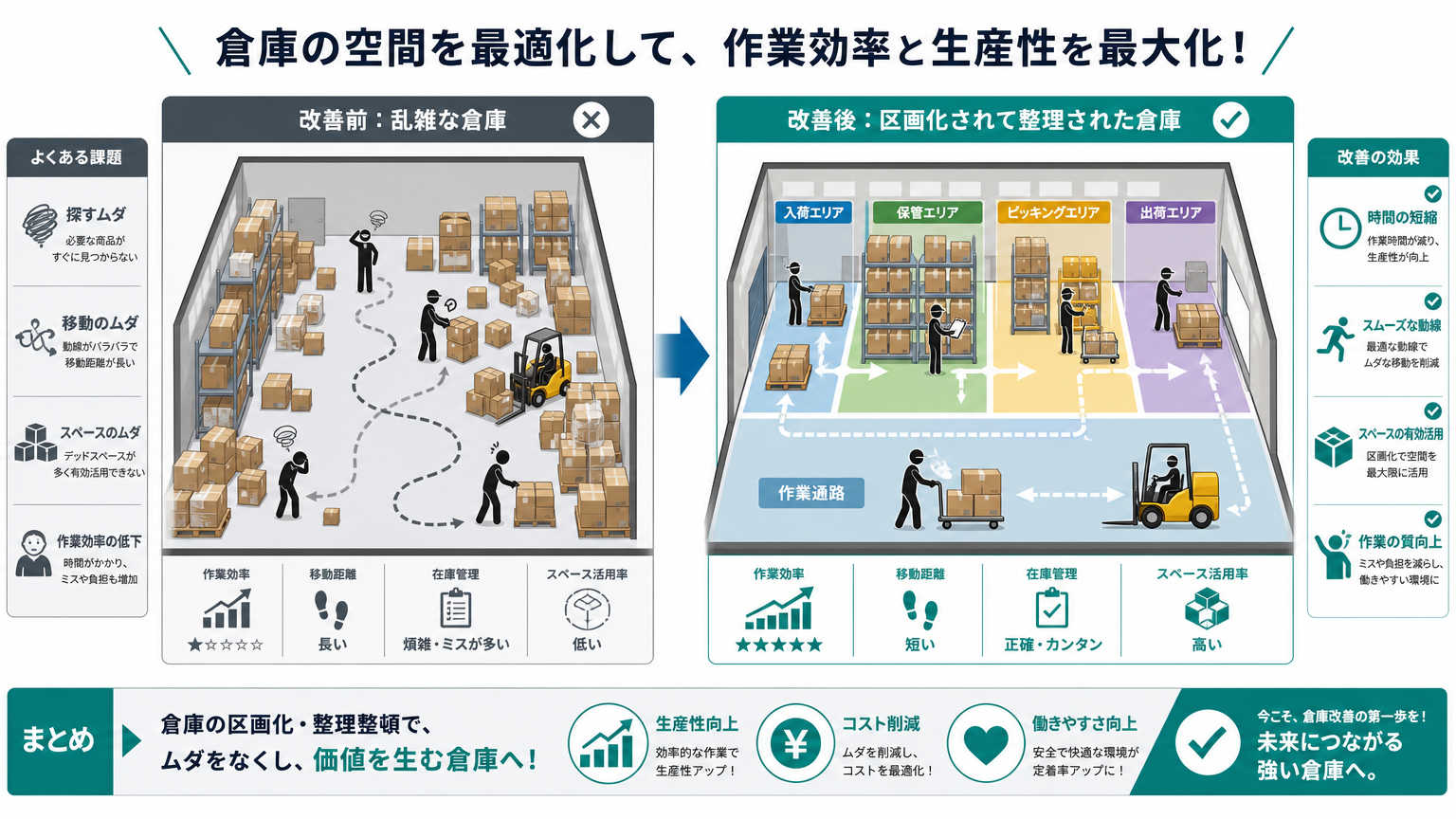倉庫内の区画化とは|目的とメリット
