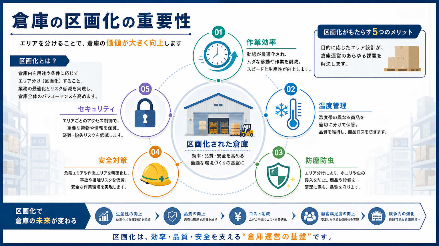 倉庫内の区画化が重要視される理由