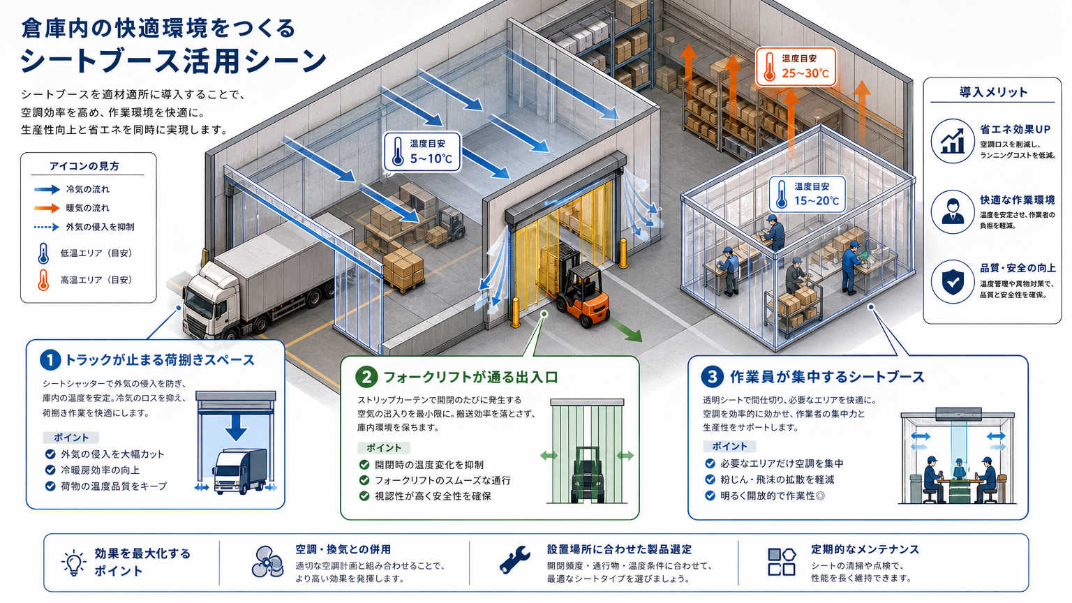 倉庫内の区画化の具体的な活用シーン